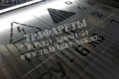 Трафареты диспетчерских наименований из пластика