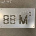 Трафареты для полувагона модели 12-132 с объемом кузова 88 м³